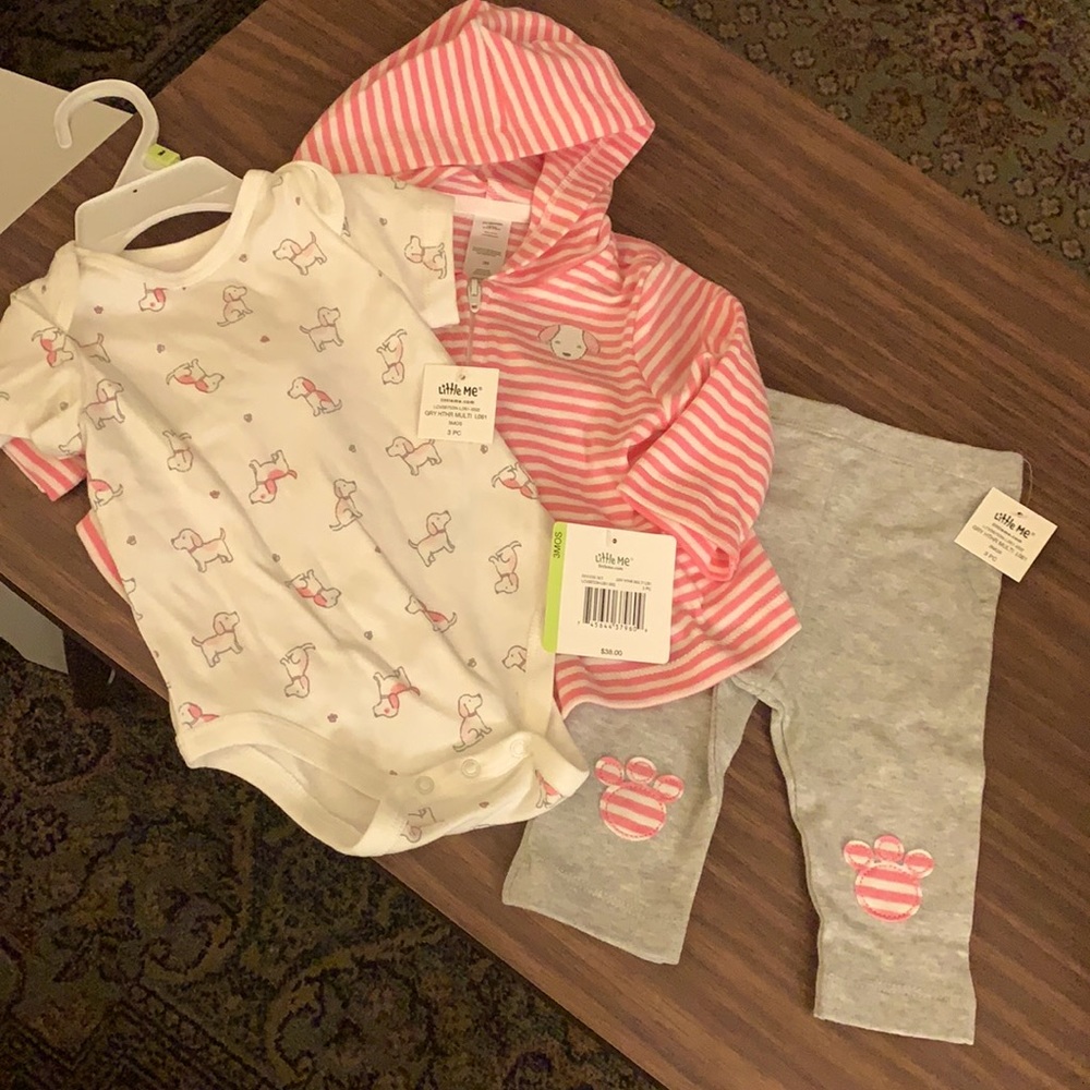 Little Me 3 piece doggie set